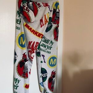 Market Graphic Print Mens Sweat Pants